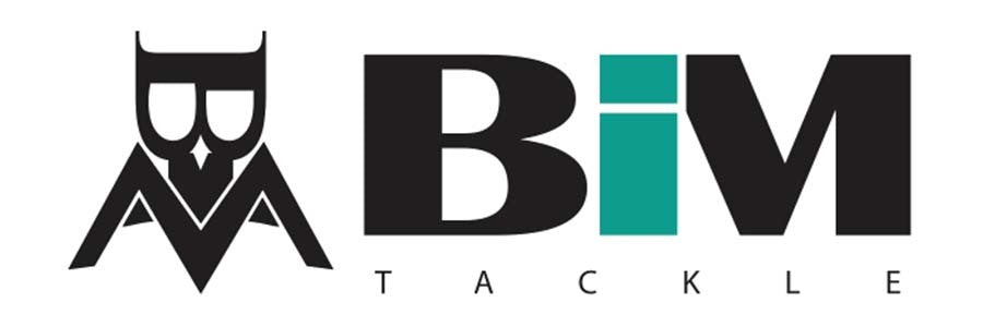 Logo of BIM Tackle with an owl design on a white background